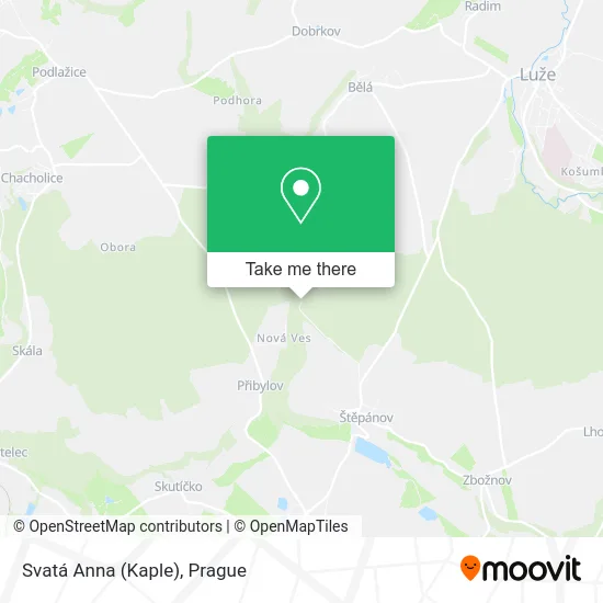 Карта Svatá Anna (Kaple)
