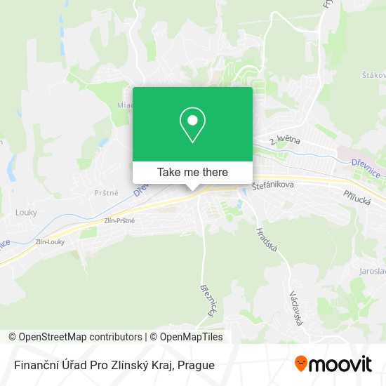 Finanční Úřad Pro Zlínský Kraj map