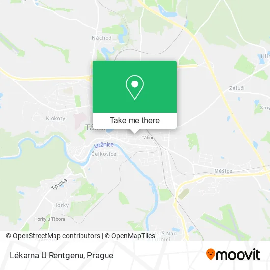 Карта Lékarna U Rentgenu