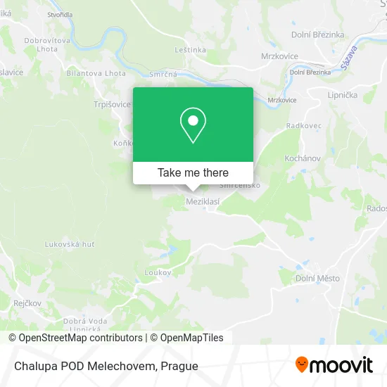 Карта Chalupa POD Melechovem