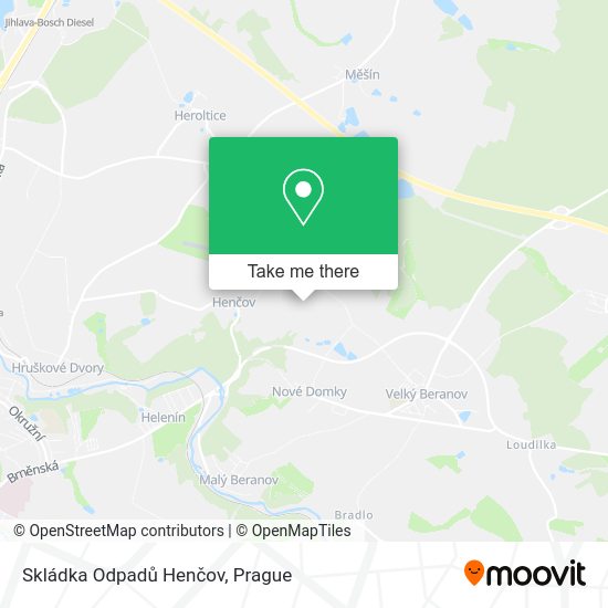Skládka Odpadů Henčov map