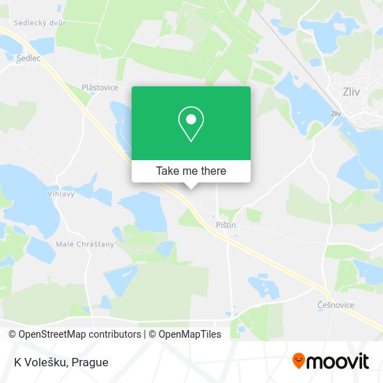 Карта K Volešku