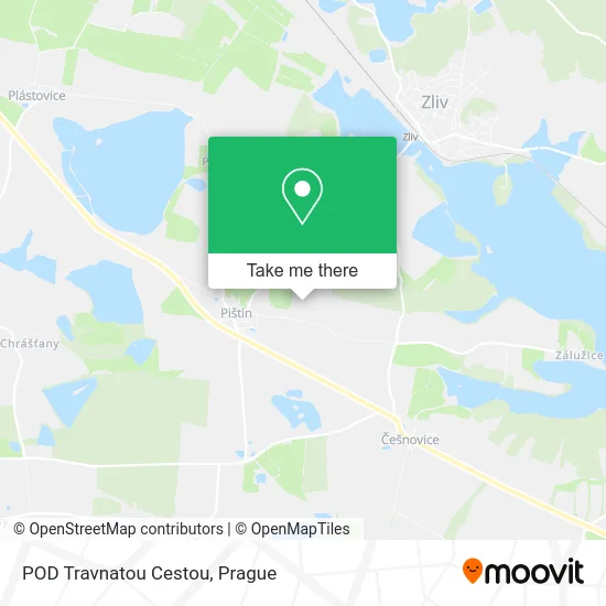 Карта POD Travnatou Cestou