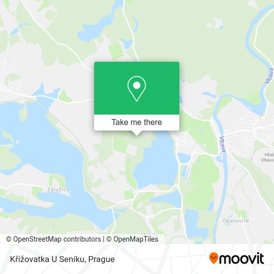 Křižovatka U Seníku map