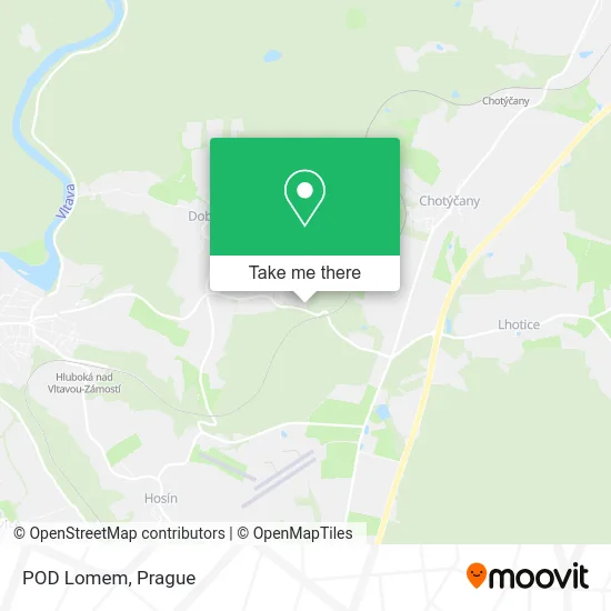 Карта POD Lomem