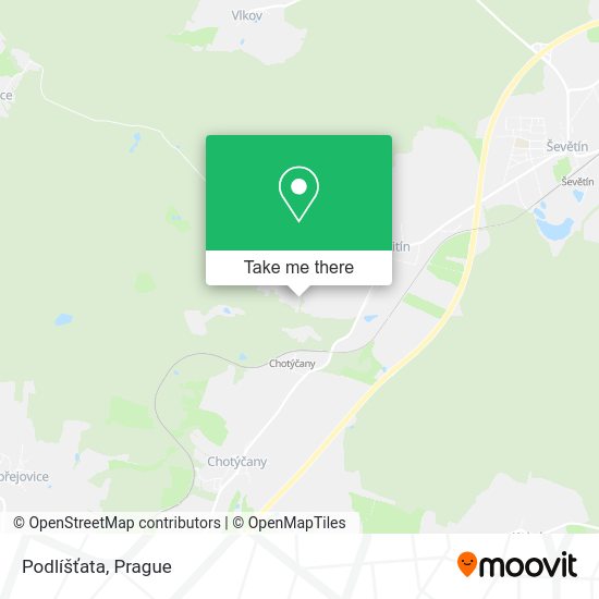 Podlíšťata map