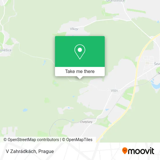 Карта V Zahrádkách