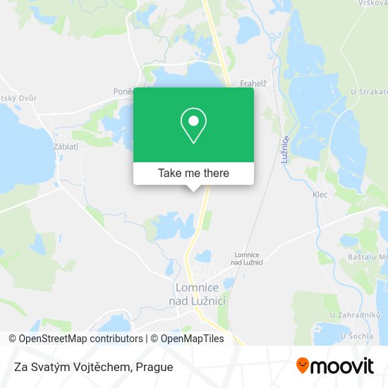 Za Svatým Vojtěchem map