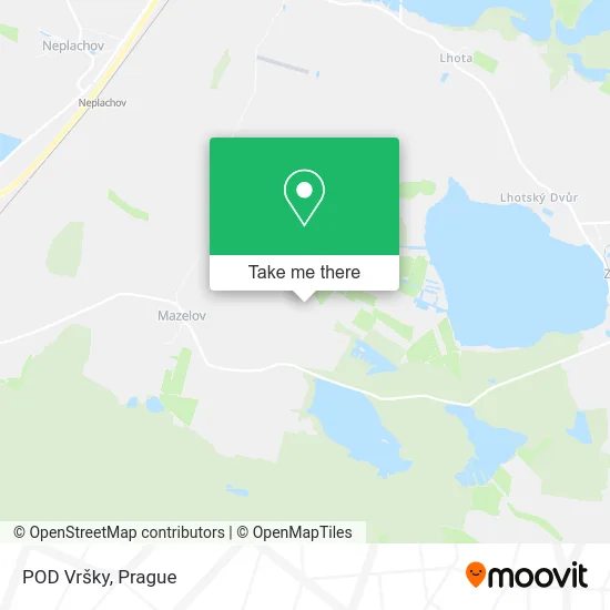 Карта POD Vršky