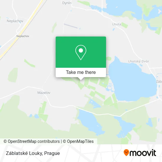 Карта Záblatské Louky