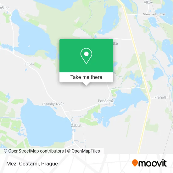 Карта Mezi Cestami