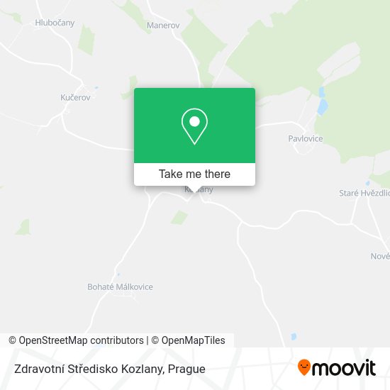 Zdravotní Středisko Kozlany map