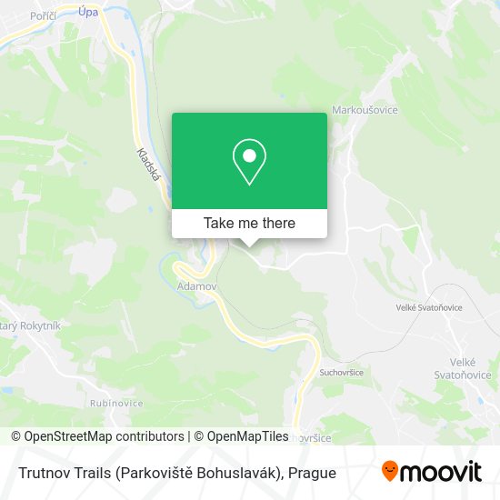Trutnov Trails (Parkoviště Bohuslavák) map