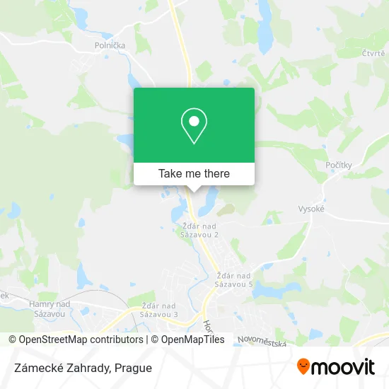 Карта Zámecké Zahrady