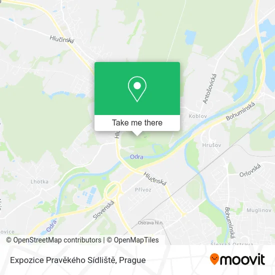 Expozice Pravěkého Sídliště map