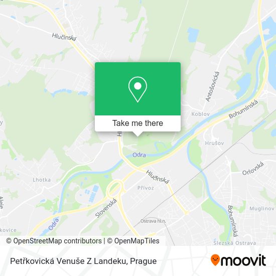 Petřkovická Venuše Z Landeku map