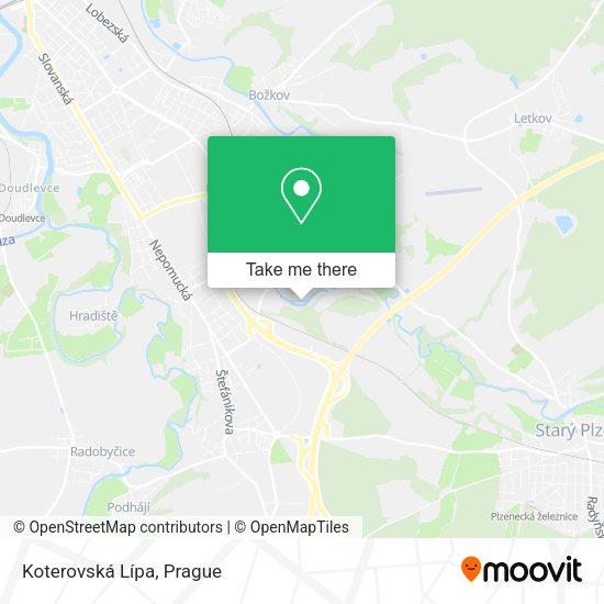 Koterovská Lípa map
