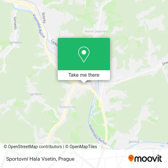 Карта Sportovní Hala Vsetín