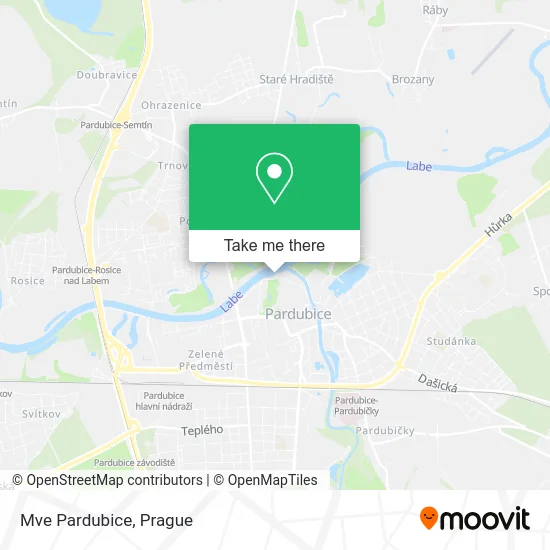 Карта Mve Pardubice