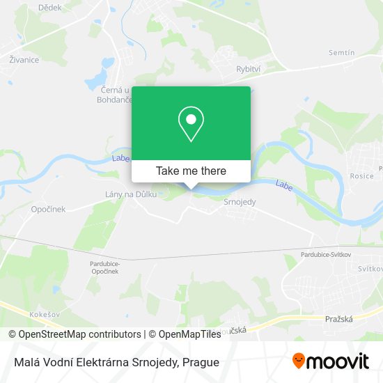 Malá Vodní Elektrárna Srnojedy map