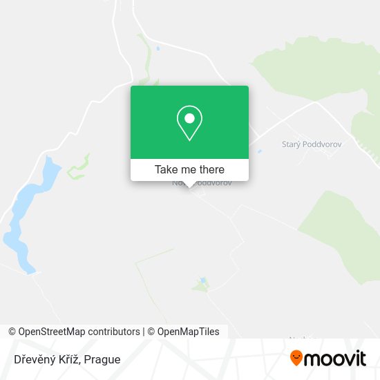 Dřevěný Kříž map