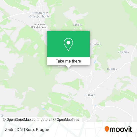 Zadní Důl (Bus) map