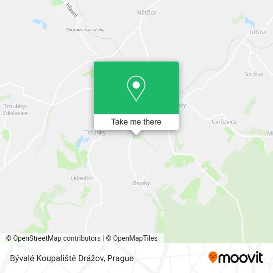 Bývalé Koupaliště Drážov map