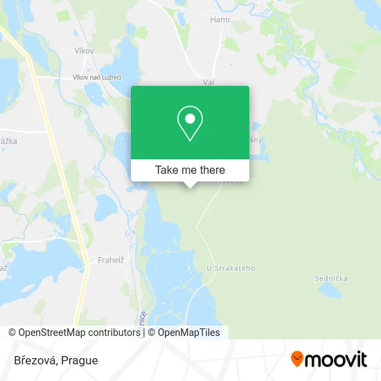 Карта Březová