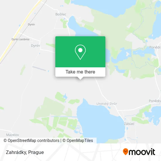 Карта Zahrádky