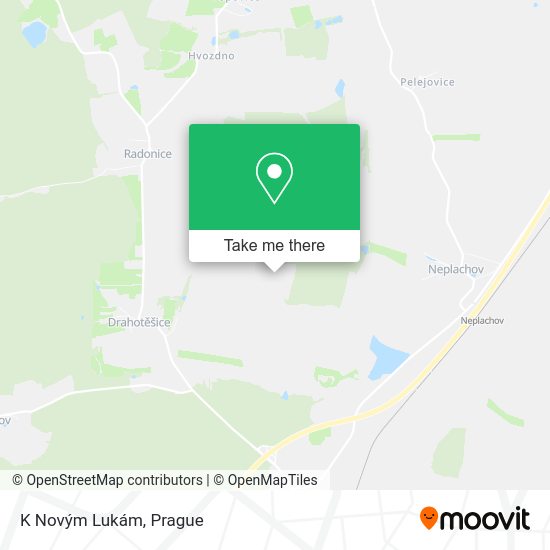 K Novým Lukám map