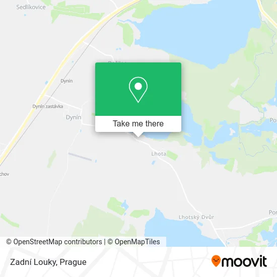 Карта Zadní Louky