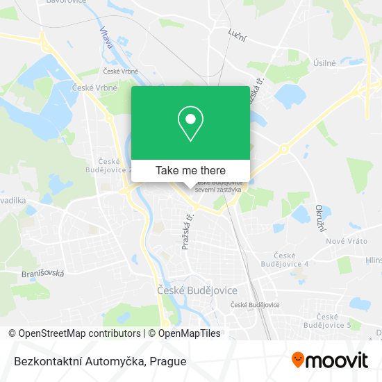 Bezkontaktní Automyčka map