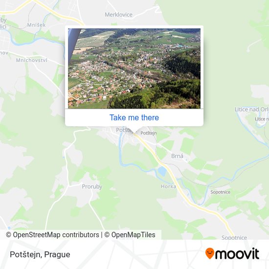 Карта Potštejn