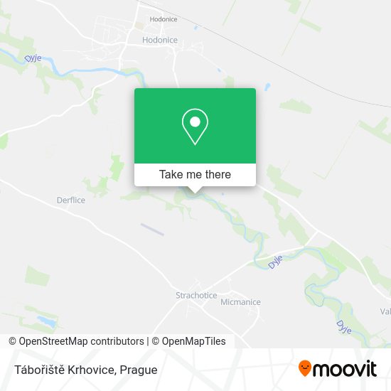 Tábořiště Krhovice map