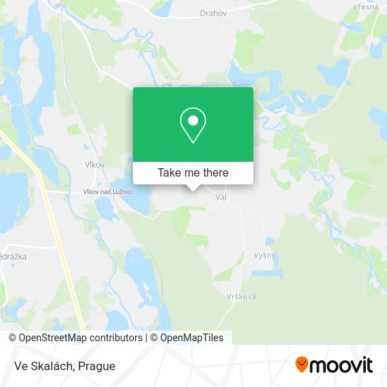 Карта Ve Skalách