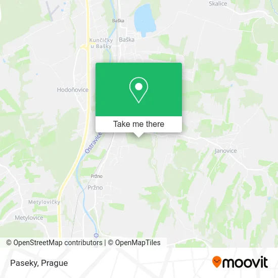 Карта Paseky