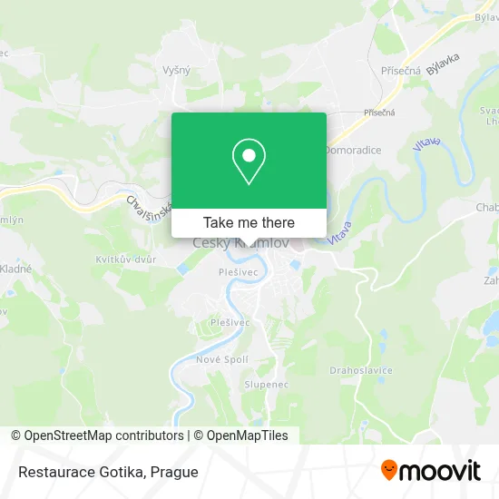 Restaurace Gotika map