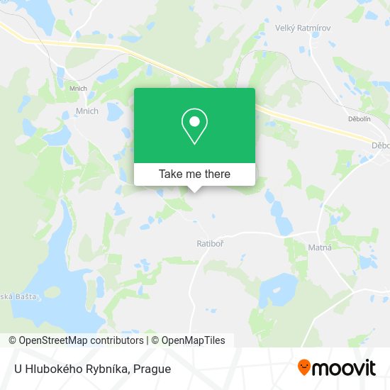 U Hlubokého Rybníka map