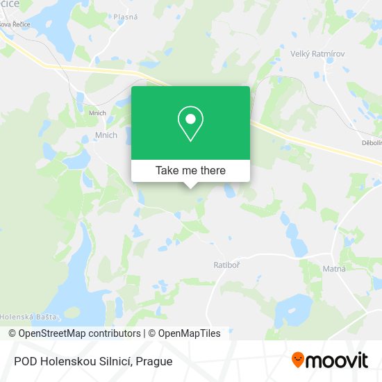 POD Holenskou Silnicí map