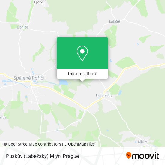 Puskův (Labežský) Mlýn map
