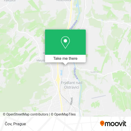Карта Čov