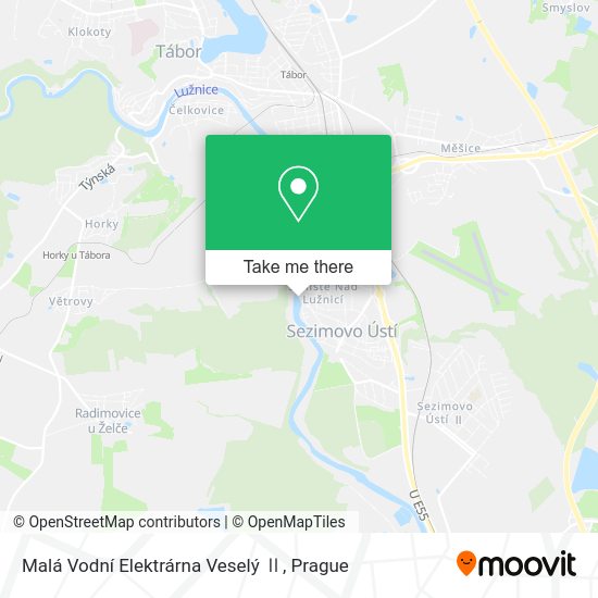 Malá Vodní Elektrárna Veselý Ⅱ map