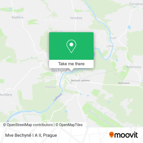 Карта Mve Bechyně I A II