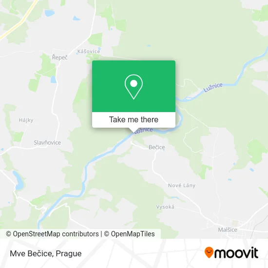 Карта Mve Bečice