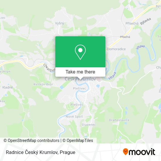 Radnice Český Krumlov map