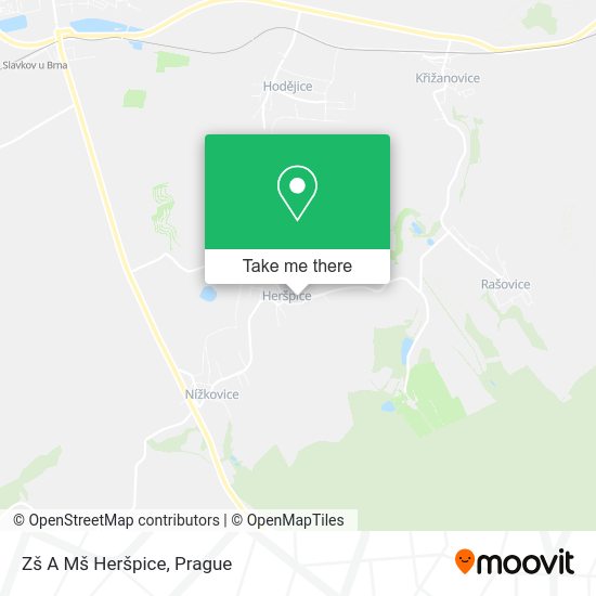 Zš A Mš Heršpice map