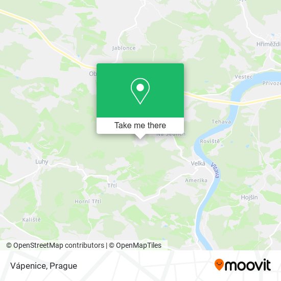 Vápenice map