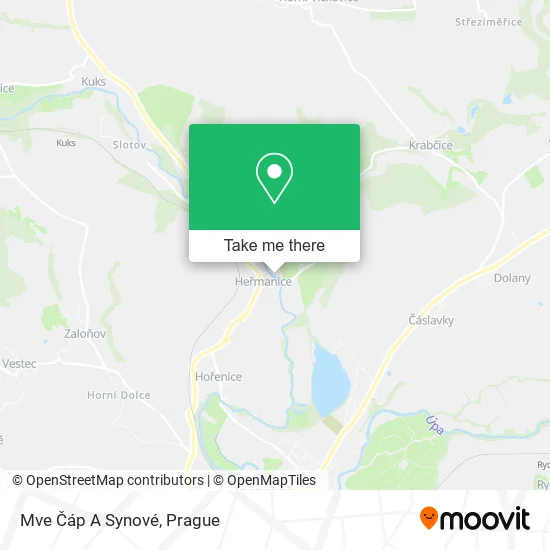 Карта Mve Čáp A Synové