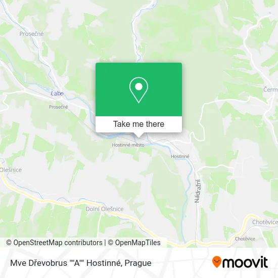 Карта Mve Dřevobrus ""A"" Hostinné