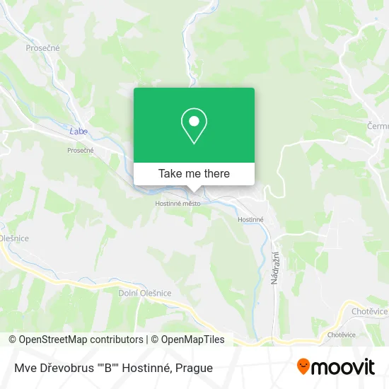 Карта Mve Dřevobrus ""B"" Hostinné